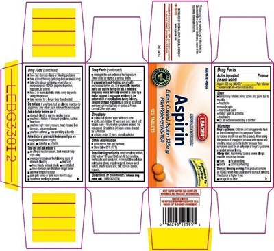 image of label - Leader Enteric Coated Aspirin 325 mg Tablet